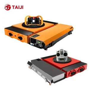 Heavy Duty 10-100t (22000-220000lb) Remote Control Electric Transfer Cart, Alloy Steel Battery Powered for Industrial Handling