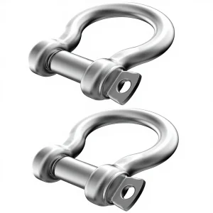 Stainless Steel D Ring Shackles Screw Pin for Traction Wire