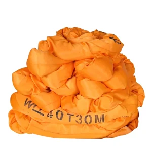 EN1492-2 1T~20T Industrial Heavy Duty Yellow Polyester Round Lifting Sling High Tenacity Durable Reinforced Webbing Sling