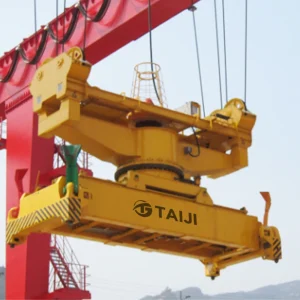 Taiji Heavy Duty Steel Gantry Crane Container Rotating Lifting Equipment 220V/380V 8000kg for Terminal Port Manufacturing Plant