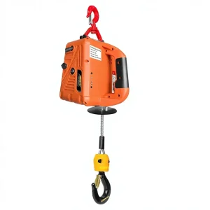 Reliable Industrial Heavy Duty Electric Portable Hoist Winch 1500LBS 110V 25FT Steel Cable Sling Lifting Towing Ceiling Winch