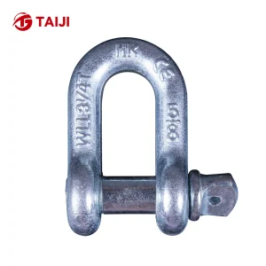 American Standard G210 Heavy Duty Alloy Steel DEE SHACKLES Marine Screw Pin Anchor Electroplated Zinc Drop Forging Galvanized US