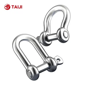 Heavy Industry Bow Shackles Alloy Steel 6mm 10mm 12mm 16mm Customized Casting Forging Galvanized High Polished Metric